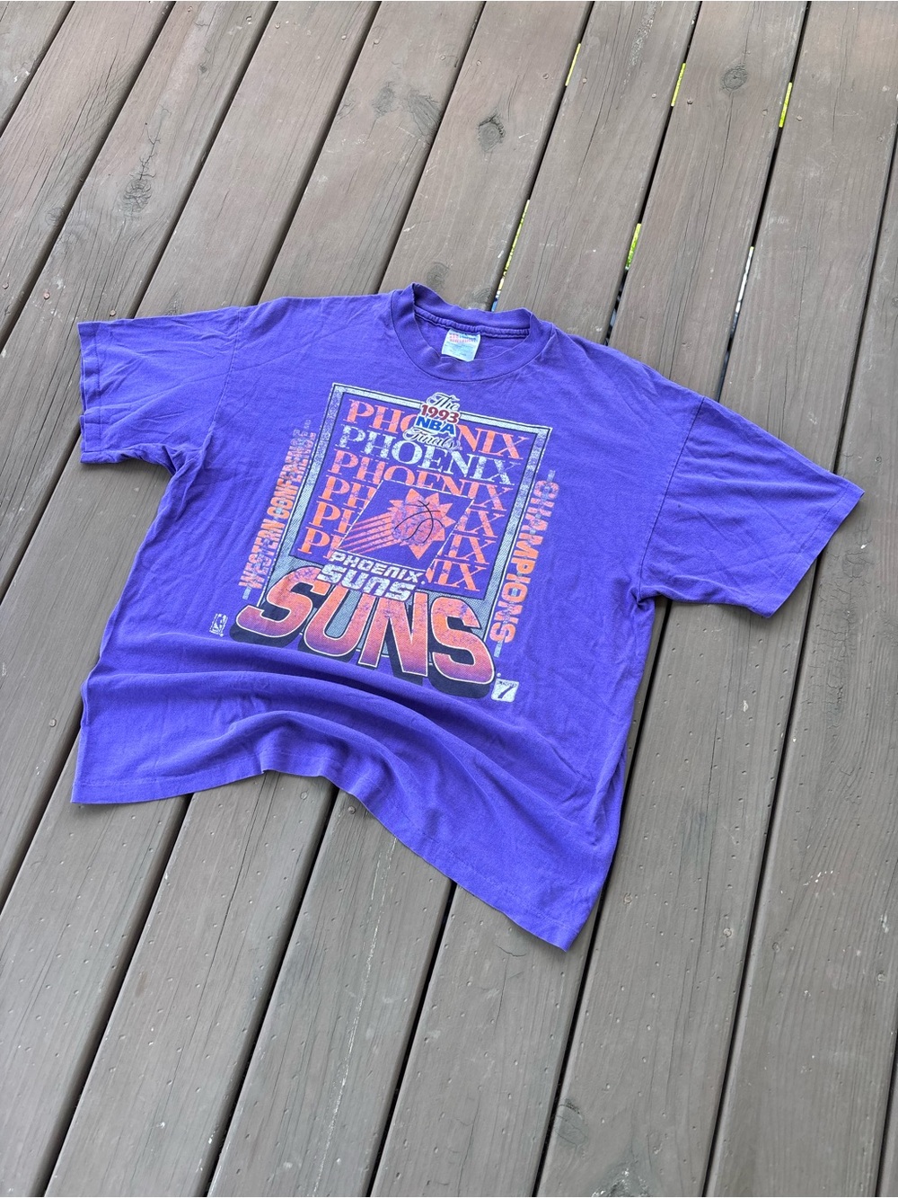 Vintage 1993 Phoenix Suns NBA Finals Single Stitch Tee XL